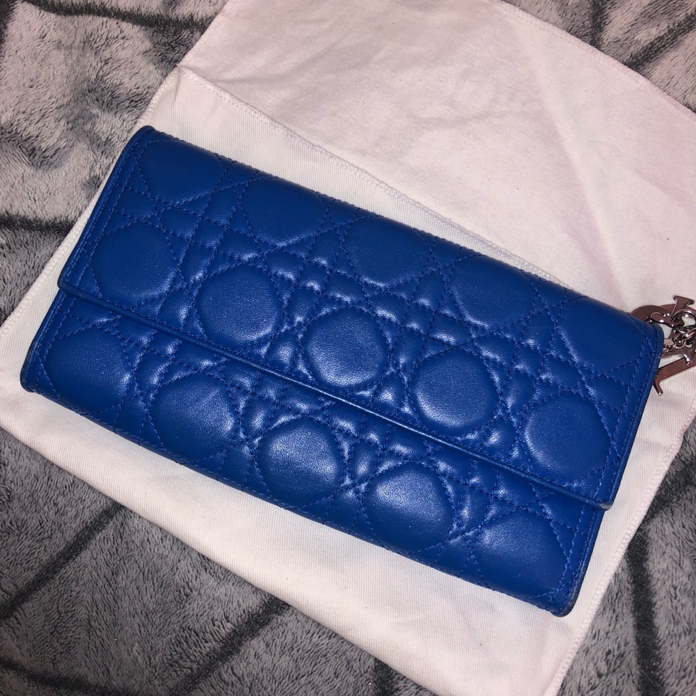 CHRISTIAN DIOR Lambskin Cannage Lady Dior